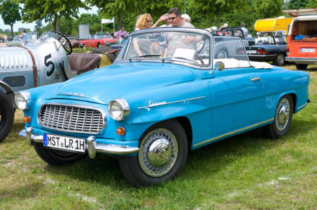 Cars Skoda Felicia Cabrio,  The oldtimer show  in MAFZ, May 26, 2012 in Paaren im Glien, Germany