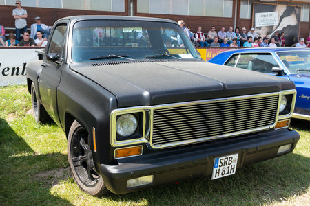 PAAREN IM GLIEN, GERMANY - MAY 19: Car Chevrolet CK Pickup Truck (1974), "The oldtimer show" in MAFZ, May 19, 2013 in Paaren im Glien, Germanyのeditorial素材