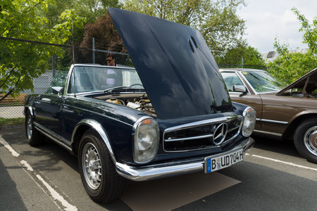 BERLIN - MAY 11  Car Mercedes-Benz W113, 280SL, 26th Oldtimer-Tage Berlin-Brandenburg, May 11, 2013...
