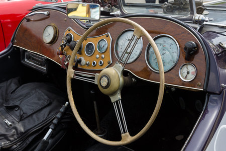 BERLIN - MAY 11: Cab sports car MG TD Midget, 26th Oldtimer-Tage Berlin-Brandenburg, May 11, 2013...