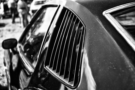 PAAREN IM GLIEN, GERMANY - MAY 19: Ventilation grilles Mid-size car Pontiac Grand Am, (black and...