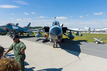 BERLIN - SEPTEMBER 14: Panavia Tornado IDS is a family of twin-engine, variable-sweep wing combat...