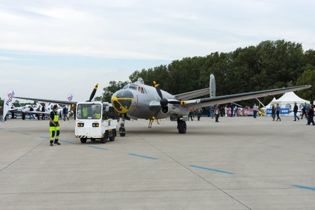 BERLIN - SEPTEMBER 14: The Dassault MD 315 Flamant is a French light twin-engined transport...
