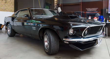 BERLIN, GERMANY - MAY 17, 2014: Muscle car Ford Mustang Boss 429 Fastback (1969). 27th Oldtimer Day...