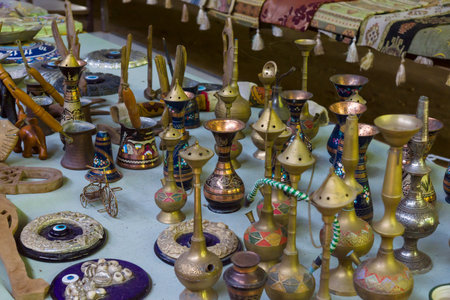 ALANYA, TURKEY - JUNE 27, 2014: Second Hand. Sale of household utensils.