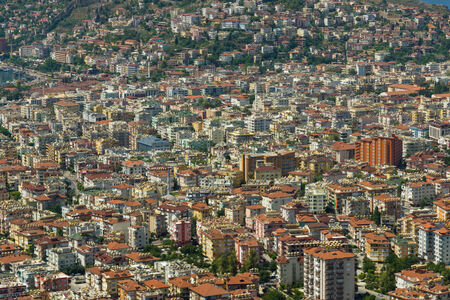 Residential buildings. Urbanization. Background. Alanya. Turkey. の写真素材