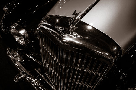 MAASTRICHT, NETHERLANDS - JANUARY 08, 2015: A luxury car Bentley S2. International Exhibition...