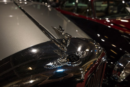 MAASTRICHT, NETHERLANDS - JANUARY 08, 2015: A luxury car Bentley S2. International Exhibition...