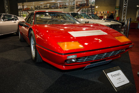 MAASTRICHT, NETHERLANDS - JANUARY 09, 2015: Sports car Ferrari Berlinetta Boxer BB512i, 1983. International Exhibition InterClassics & Topmobiel 2015のeditorial素材