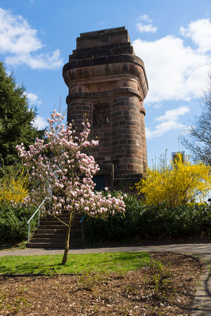 Marburg. Bismarck tower - is a specific form of a Bismarck monument, dedicated to the founder of the German Reich and the first Chancellor Otto von Bismarck. Built in 1903.のeditorial素材