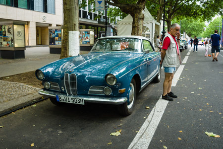 BERLIN - JUNE 14, 2015: Grand tourer car BMW 503, 1957. The Classic Days on Kurfuerstendamm.