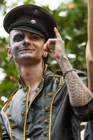 BERLIN, GERMANY - JUNE 27, 2015: Christopher Street Day. The annual European LGBT celebration and...