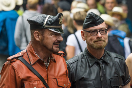 BERLIN, GERMANY - JUNE 27, 2015: Christopher Street Day. The annual European LGBT celebration and demonstration held in Berlin for the rights of LGBT people, and against discrimination and exclusion.のeditorial素材