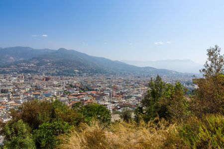 Roofs of houses in the center of Alanya. Turkey.の写真素材
