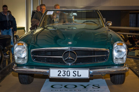 MAASTRICHT, NETHERLANDS - JANUARY 15, 2016: Sports car Mercedes-Benz 230 SL (W113), 1964....