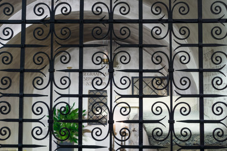 MAASTRICHT, NETHERLANDS - JANUARY 16, 2016: The tomb of St. Servatius in Basilica of St. Servatius. The Basilica of St. Servatius is a oldest Roman catholic church the Netherlands.のeditorial素材