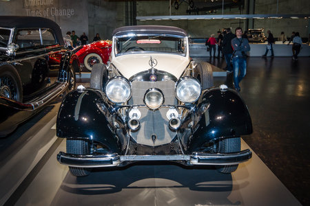 STUTTGART, GERMANY- MARCH 19, 2016: Luxury car Mercedes-Benz 540K (W24) Cabriolet B, 1937....