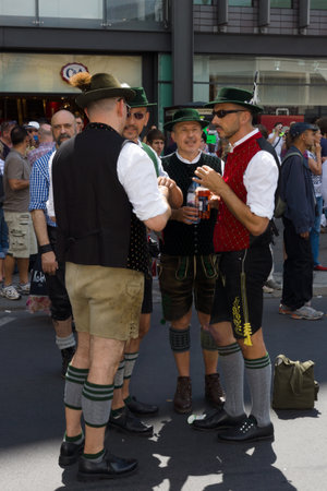 BERLIN, GERMANY - JUNE 22, 2013: Christopher Street Day. The annual European LGBT celebration and demonstration held in Berlin for the rights of LGBT people, and against discrimination and exclusion.のeditorial素材