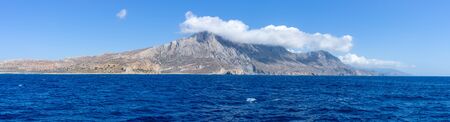 Seascape. Panoramic views of the west coast of Crete. Greece.の写真素材