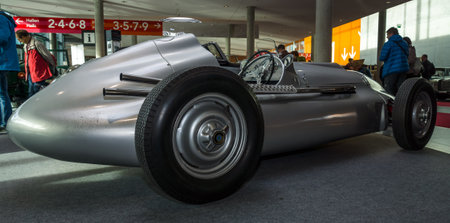 STUTTGART, GERMANY - MARCH 04, 2017: Sports car Veritas Meteor, 1950. Rear view. Europe's greatest...