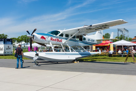 BERLIN, GERMANY - MAY 21, 2014: Light transport turboprop Cessna 208 Caravan Amphibian. The Flying Bulls Team. Exhibition ILA Berlin Air Show 2014のeditorial素材