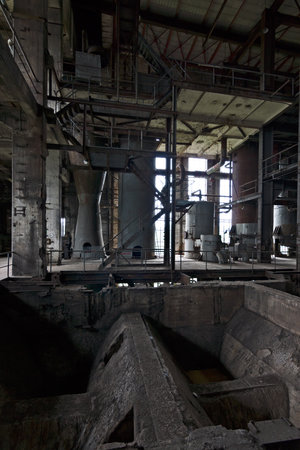 PEENEMUENDE, GERMANY - JULY 18, 2017: Abandoned rocket production workshops. Territory of the Army Research Center. During the World War II, the area was highly involved in the development and production of the V-2 rocket.のeditorial素材