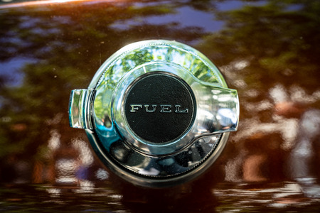 Fuel tank cap of the car.