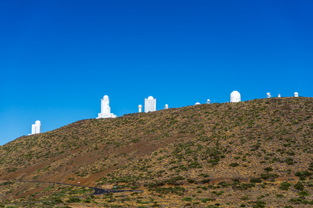 Teide Observatory. Viewpoint: Corral del Nino. Tenerife. Canary Islands. Spain.の写真素材
