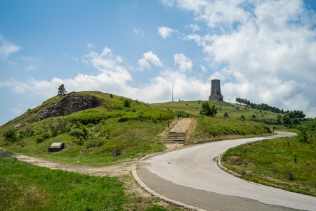 Place of Battle of Shipka Pass during Russianâ€“Turkish Liberation war (1877â€“1878)....
