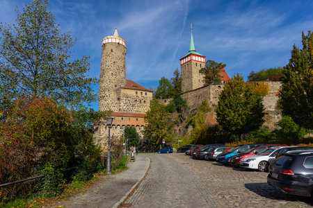 BAUTZEN, GERMANY - OCTOBER 10, 2019: The streets of the old town.のeditorial素材