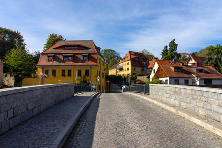 BAUTZEN, GERMANY - OCTOBER 10, 2019: The streets of the old town.のeditorial素材
