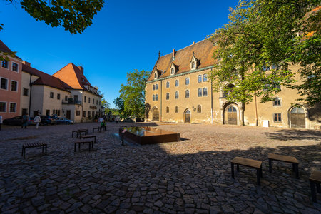 MEISSEN, GERMANY - OCTOBER 12, 2019: The historic building Kornhaus Meissen.のeditorial素材