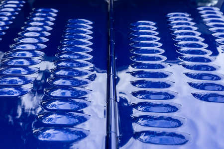 Ventilation grill of retro car. Abstract background.