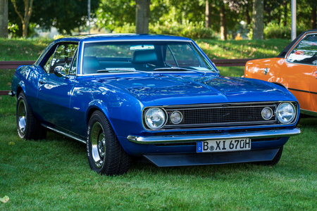 PAAREN IM GLIEN, GERMANY - OCTOBER 03, 2020: Muscle car Chevrolet Camaro, 1967. Die Oldtimer Show...