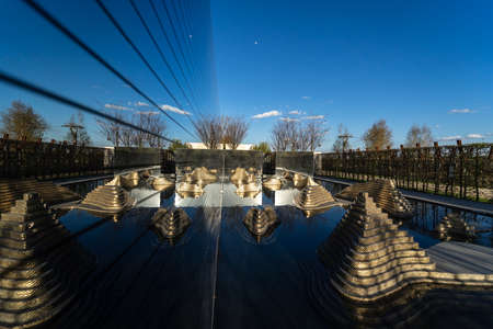 BERLIN - APRIL 23, 2021: Recreation park "Gardens of the World"  - International Garden Cabinets. Thailand.のeditorial素材