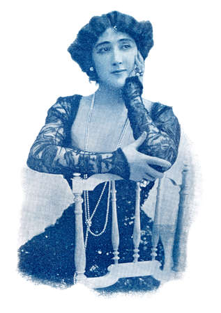 Portrait of a Spanish dancer. Image from the illustrated Franco-German theater magazine Das Album,...