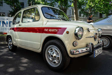 BERLIN - JUNE 18, 2022: City car Fiat Abarth 600. Classic Days Berlin.のeditorial素材