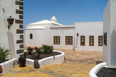 Streets of Playa Blanca. Playa Blanca is the southernmost town of the Spanish island of Lanzarote,...