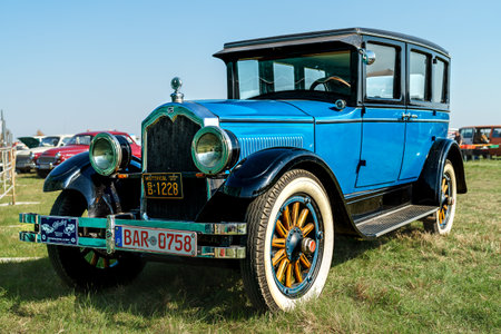 FINOWFURT, GERMANY - APRIL 22, 2023: Luxury car Buick Master Six, 1928. Meeting of fans of retro cars of the Eastern bloc (Ostfahrzeugtreffen).のeditorial素材