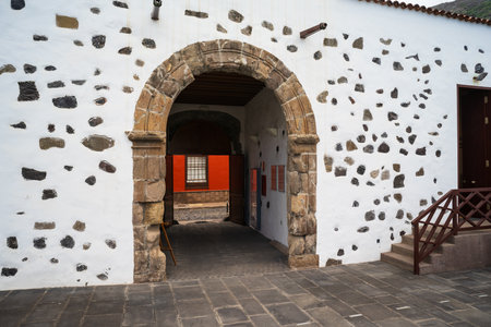 Old streets of the ancient town of Garachico, on the northern coast of Tenerie. Canary Islands. Spain.の写真素材