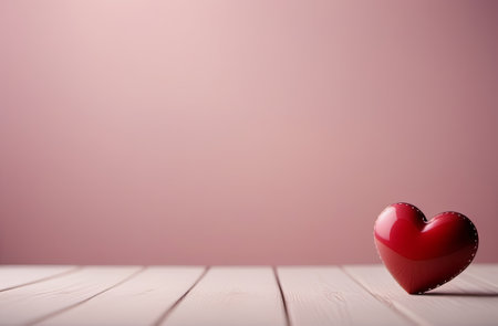 Heart symbol. Background. Valentine's Day. Gift card concept. Illustration by Generative AI.の素材