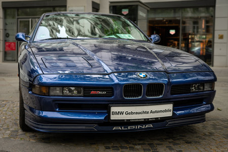 BERLIN - MAY 04, 2024: The full-size luxury car Alpina B12 5.0 Coupe. Classic Days Berlin 2024.のeditorial素材