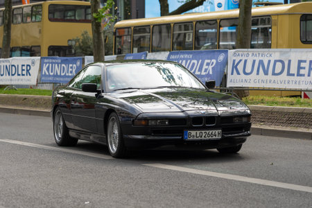 BERLIN - MAY 04, 2024: The grand tourer car BMW 8 Series (E31). Classic Days Berlin 2024.
