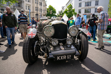 BERLIN - MAY 04, 2024: The vintage car Bentley Special Speed 8, 1947. Classic Days Berlin 2024.のeditorial素材