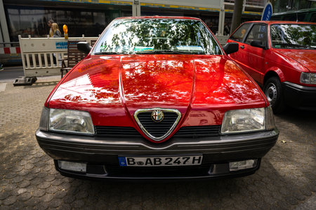 BERLIN - MAY 04, 2024: The executive car Alfa Romeo 164 (Type 164), 1991. Classic Days Berlin 2024.のeditorial素材