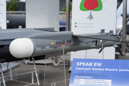 BERLIN - JUNE 05, 2024: The Select Precision Effects At Range (SPEAR-EW) by MBDA. Used on the...