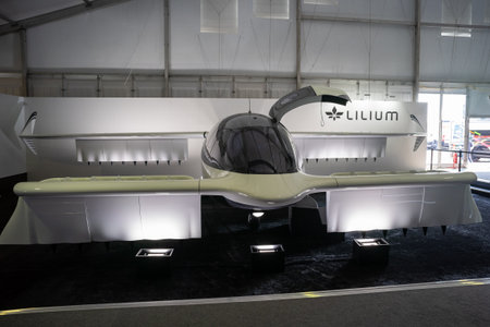 BERLIN - JUNE 06, 2024: The Lilium Jet (Electric personal VTOL Jet). ILA Berlin Air Show 2024.