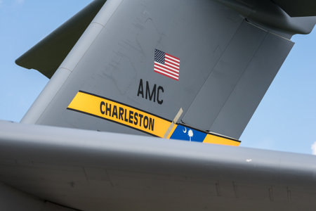 BERLIN - JUNE 06, 2024: The strategic and tactical airlifter McDonnell Douglas-Boeing C-17...