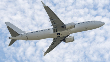 BERLIN - JUNE 06, 2024: The narrow-body airliner Boeing 737 MAX 8 by SmartLynx Malta.のeditorial素材