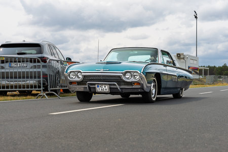 GERMANY, LINTHE â€“ JUNE 08, 2025: Personal luxury car Ford Thunderbird, 1963. Die oldtimer...